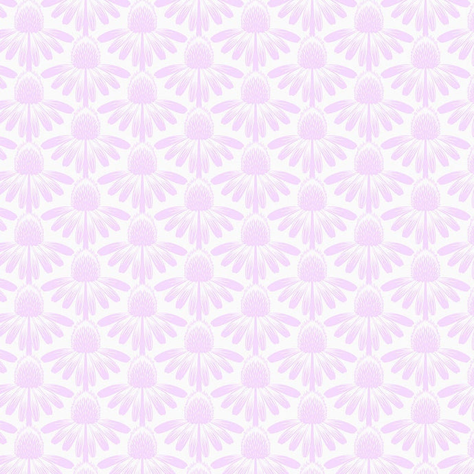 Patterned background with small, repeated design in light purple on a white background