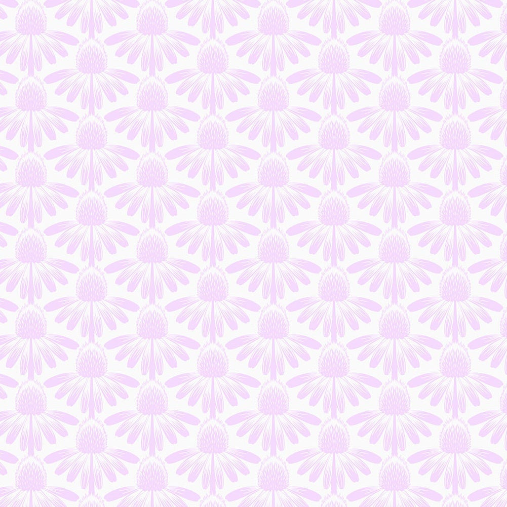 Patterned background with small, repeated design in light purple on a white background