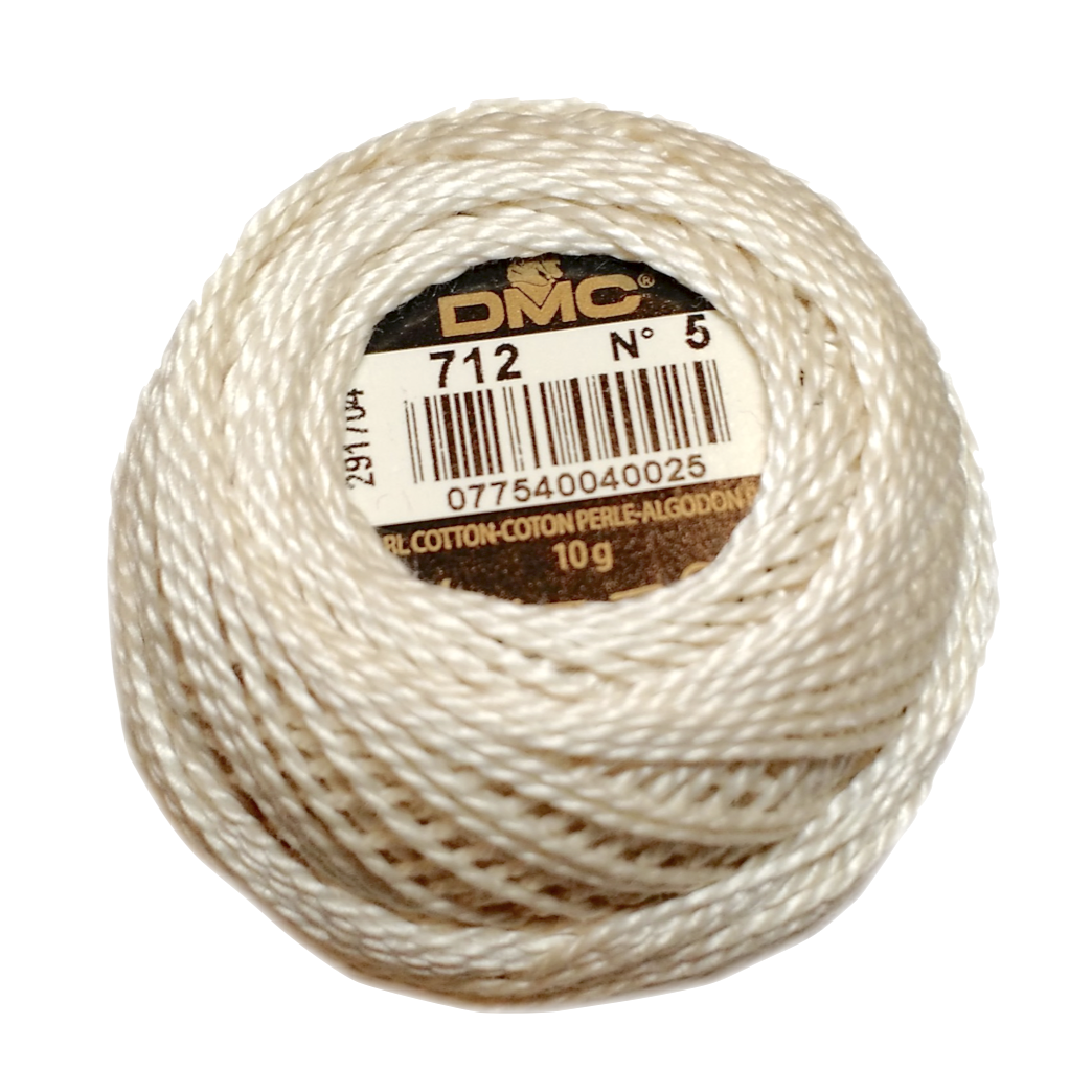 Coton Perle 5 - Cream - 712 - 45m