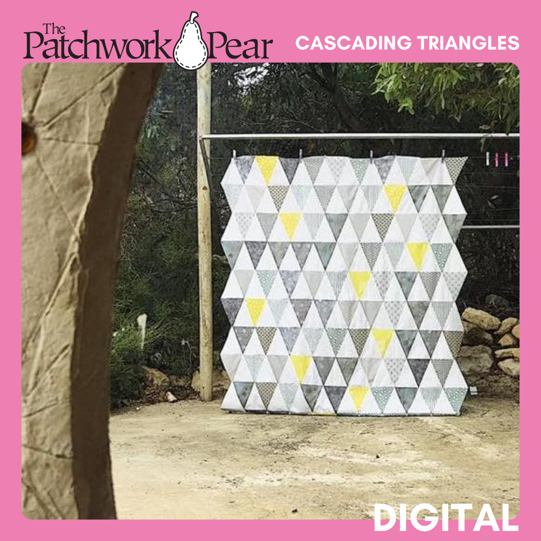 Cascading Triangles Quilt - Digital Pattern