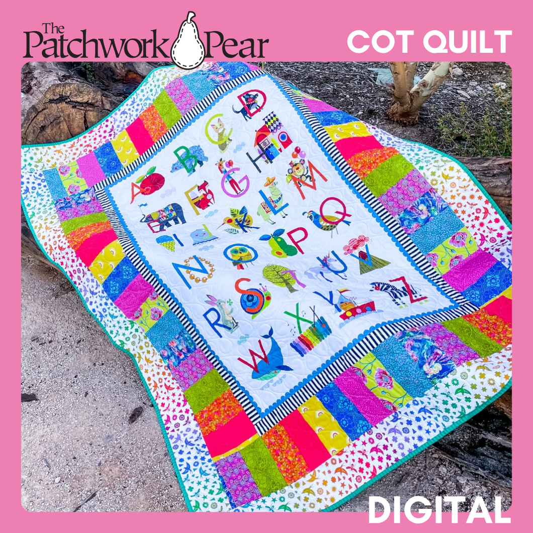 Cot Quilt // For 75cm Panels - Digital Pattern