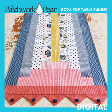 Load image into Gallery viewer, Soda Pop Table Runner - Digital Pattern
