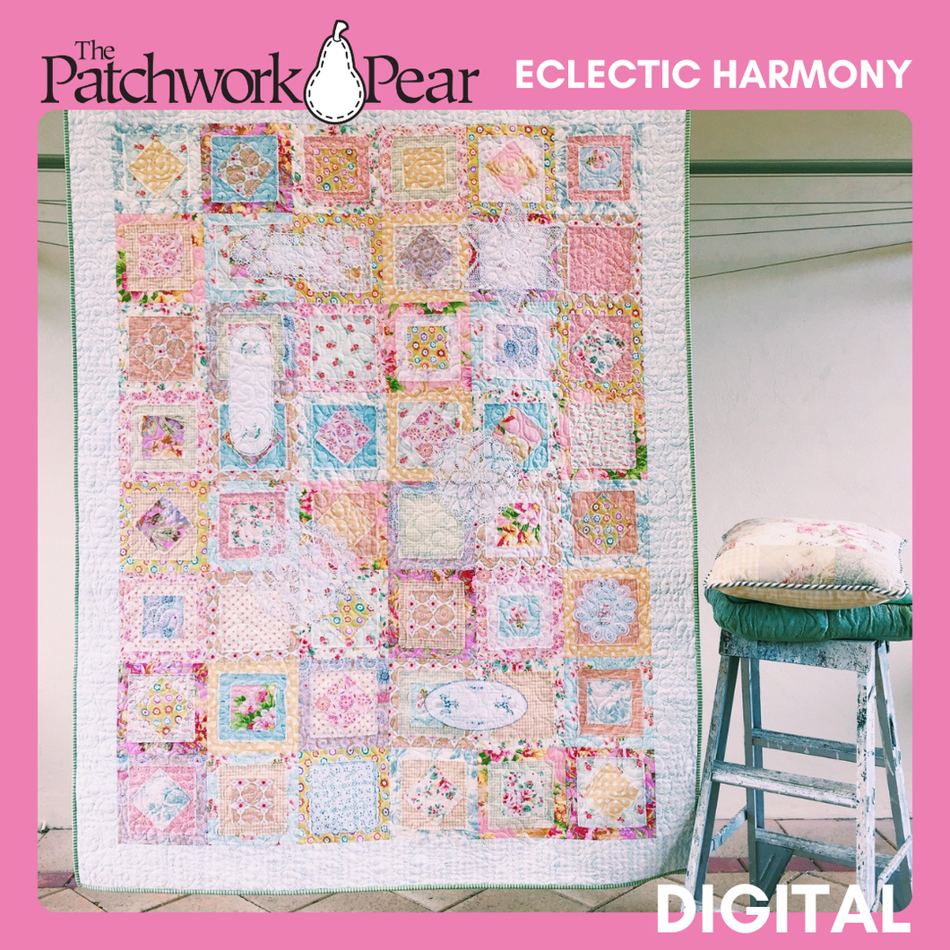 Eclectic Harmony Quilt - Digital Pattern