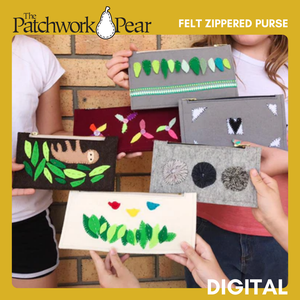 Felt Zippered Purse - Digital Pattern