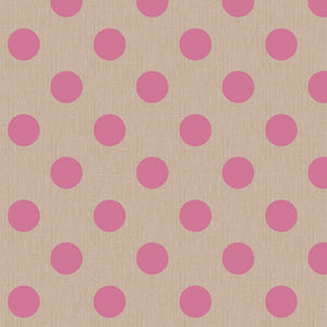 Chambray - Dots - Pink - 50cm