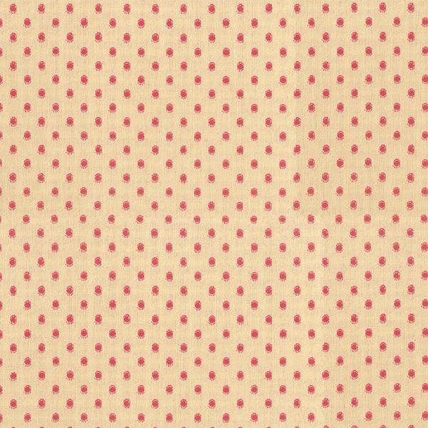Pattern of red circles on a beige background