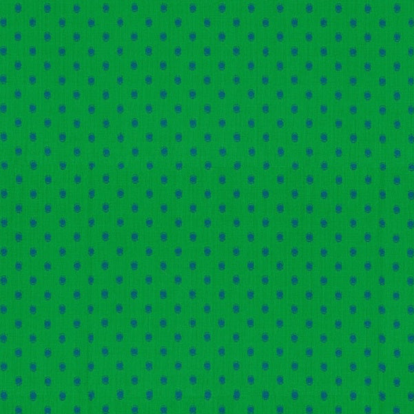 Green background with small blue star pattern