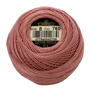 Coton Perle 8 - Dusty Pink - 760 - 80m