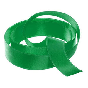 Ribbon - Double Polyester Satin - 15mm Wide - Emerald - 50cm