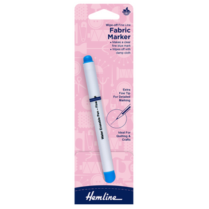 Wipe-off Fine Line Fabric Marker - Blue