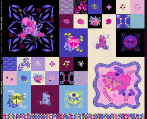 Glow Garden - Fairytale Panel - Multi - Glow in the Dark - 92cm