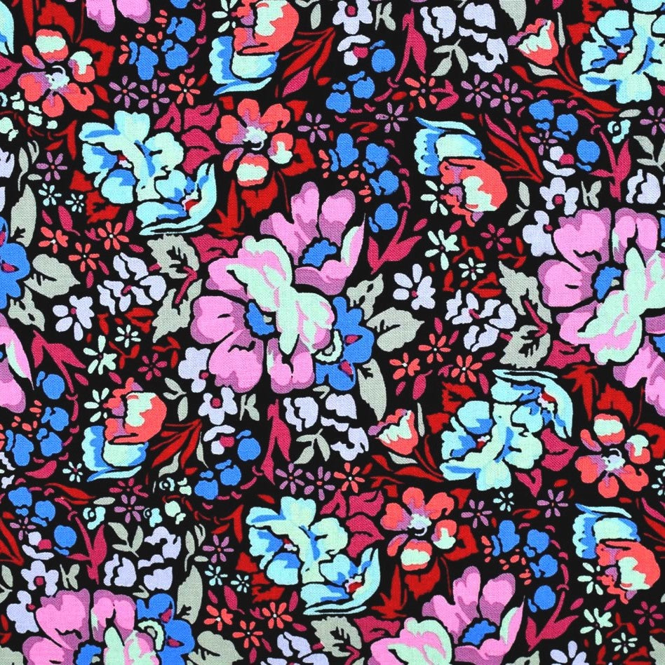 Floral Retrospective - Overachiever - Velvet - Fat Quarter (Out of Print)