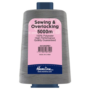 Overlocking Thread - 5000m - Grey