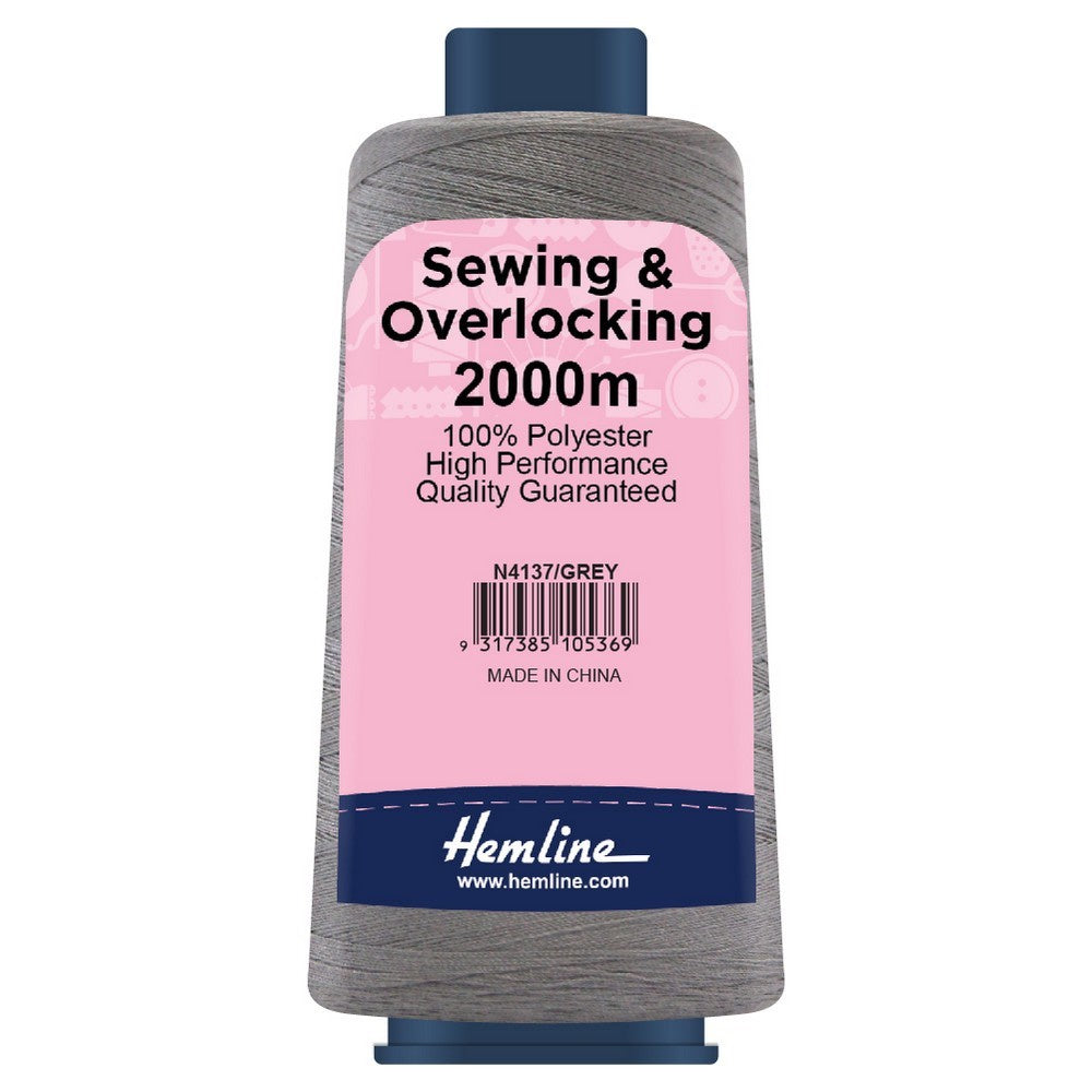 Overlocking Thread - 2000m - Grey