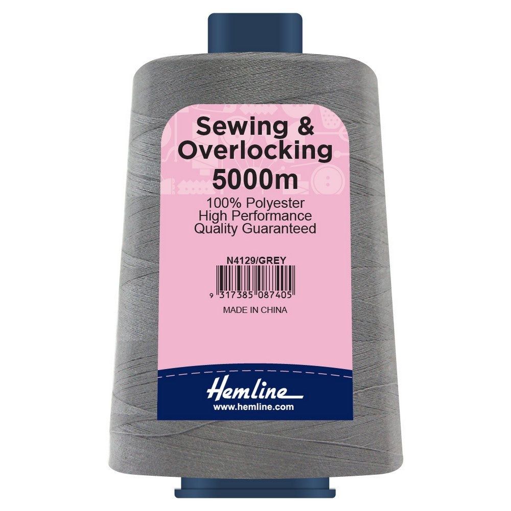 Overlocking Thread - 5000m - Grey