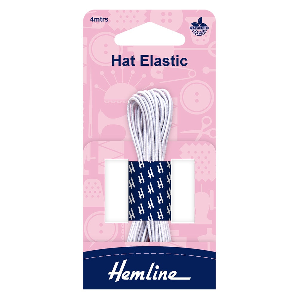 Hat Elastic - White - 4m