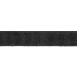 Elastic - High Density - Non-Roll - 20mm Wide - Black - 50cm