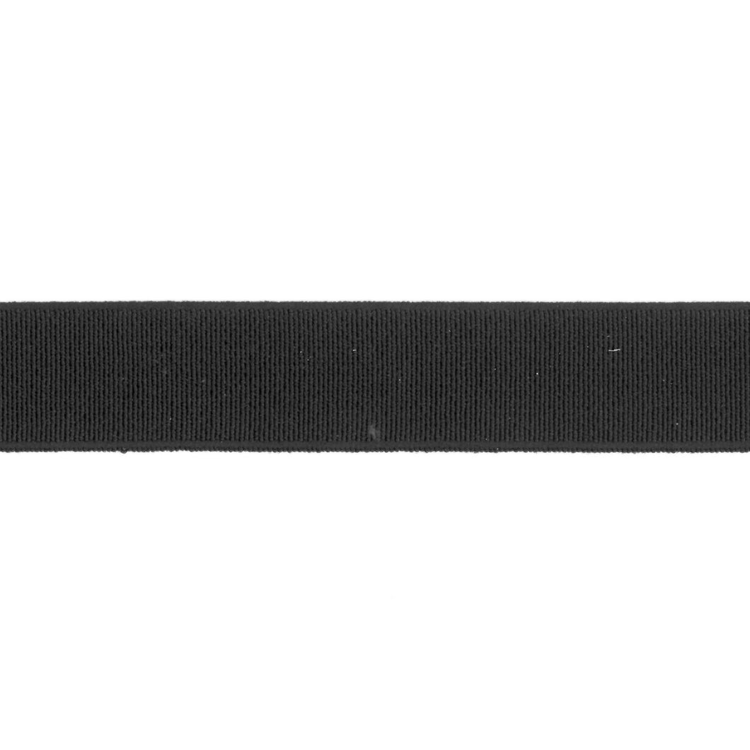 Elastic - High Density - Non-Roll - 20mm Wide - Black - 50cm