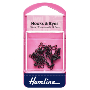 Hooks & Eyes - Extra Small - Black