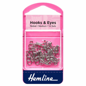 Hooks & Eyes - Medium - Nickel