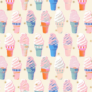 Best Day Ever - Ice Cream - Natural - Metallic - 50cm