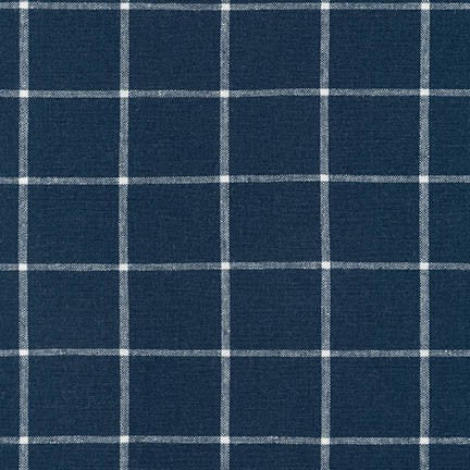 Essex Yarn Dyed Classic Wovens - Indigo - 55% Linen 45% Cotton - 50cm