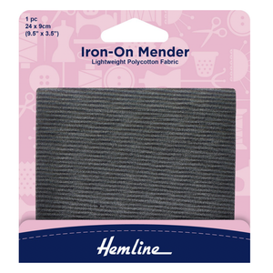 Iron-On Mender - Dark Grey