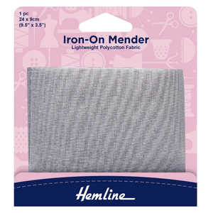 Iron-On Mender - Light Grey