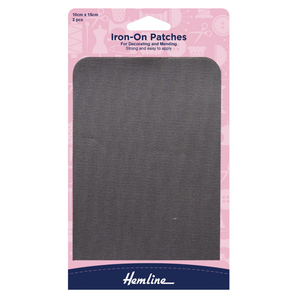 Iron-On Patches - Light Grey