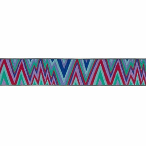 Trim - Flame Stitch - Blue Purple - 50cm