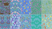 Load image into Gallery viewer, Kaffe x Morris &amp; Co. - Blues - Fat Quarter Bundle
