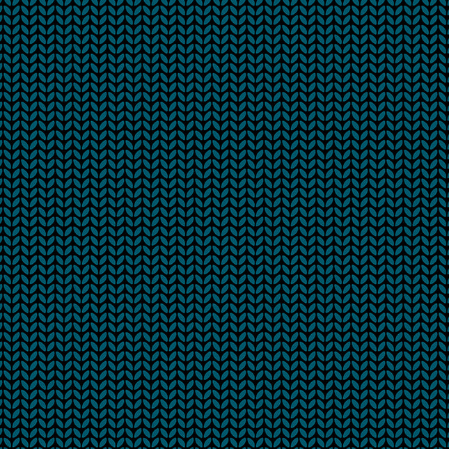 Purl - Knit - Black - Fat Quarter