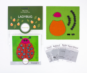 Pre-Cut Wool Appliqué Kit - Ladybug - Orange