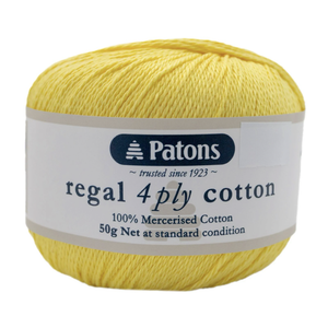 Regal Cotton - Lemon - 1216 - 4ply