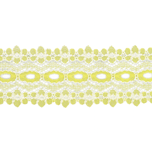 Eyelet Lace - 30mm Wide - Lemon - 50cm