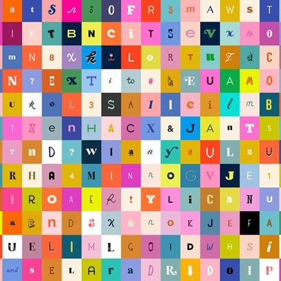 Selvedge Magic - Letters - 50cm
