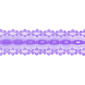 Eyelet Lace - 30mm Wide - Lilac - 50cm