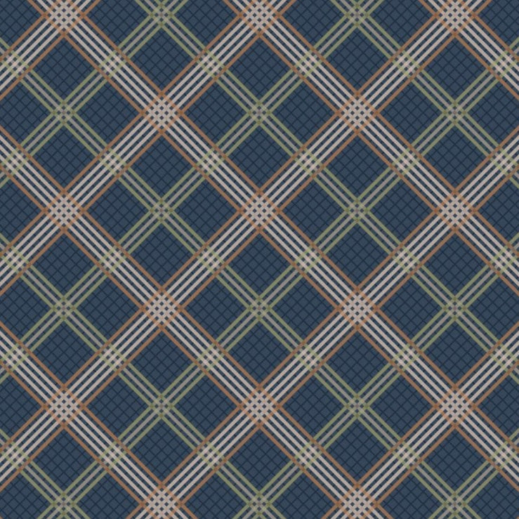 Loch Lewis Flannel - Blue Check - 50cm
