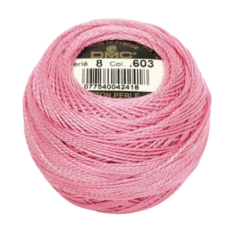 Coton Perle 8 - Macaroon Pink - 603 - 80m