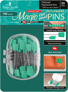 Magic Flat Head Patchwork Pins™  - Fine 0.5mm - 50 Pack
