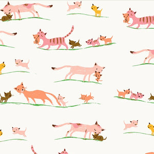 Studio Edit - Marching Cats - Cream - 50cm