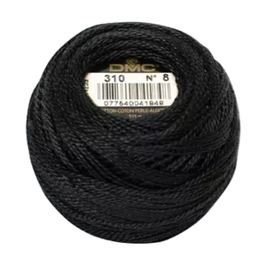 Coton Perle 8 - Metallic Black - 310 - 80m