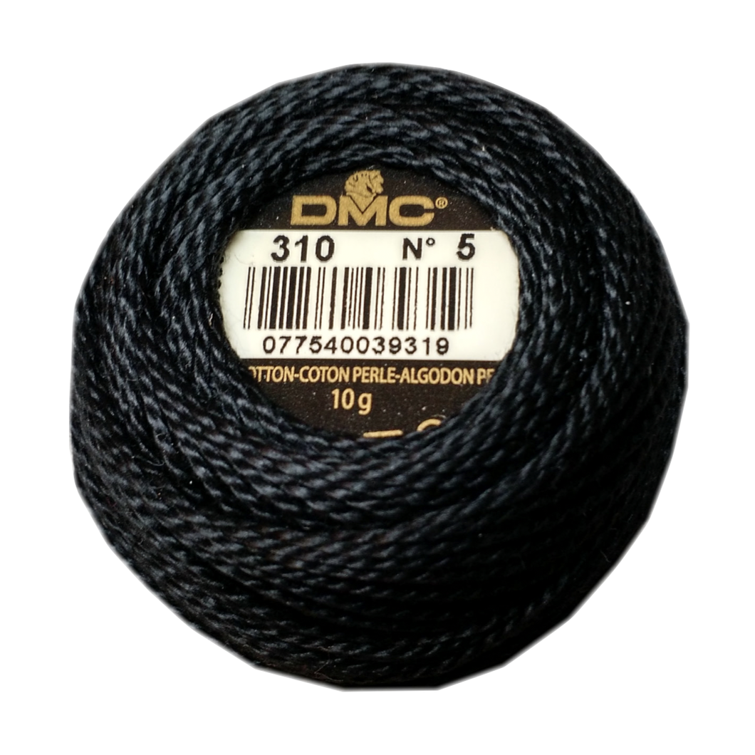 Coton Perle 5 - Metallic Black - 310 - 45m