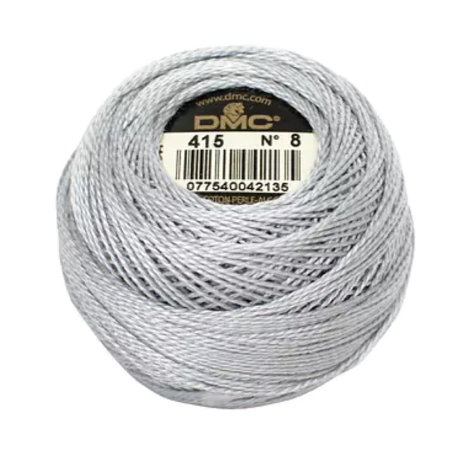 Coton Perle 8 - Metallic Chrome - 415 - 80m