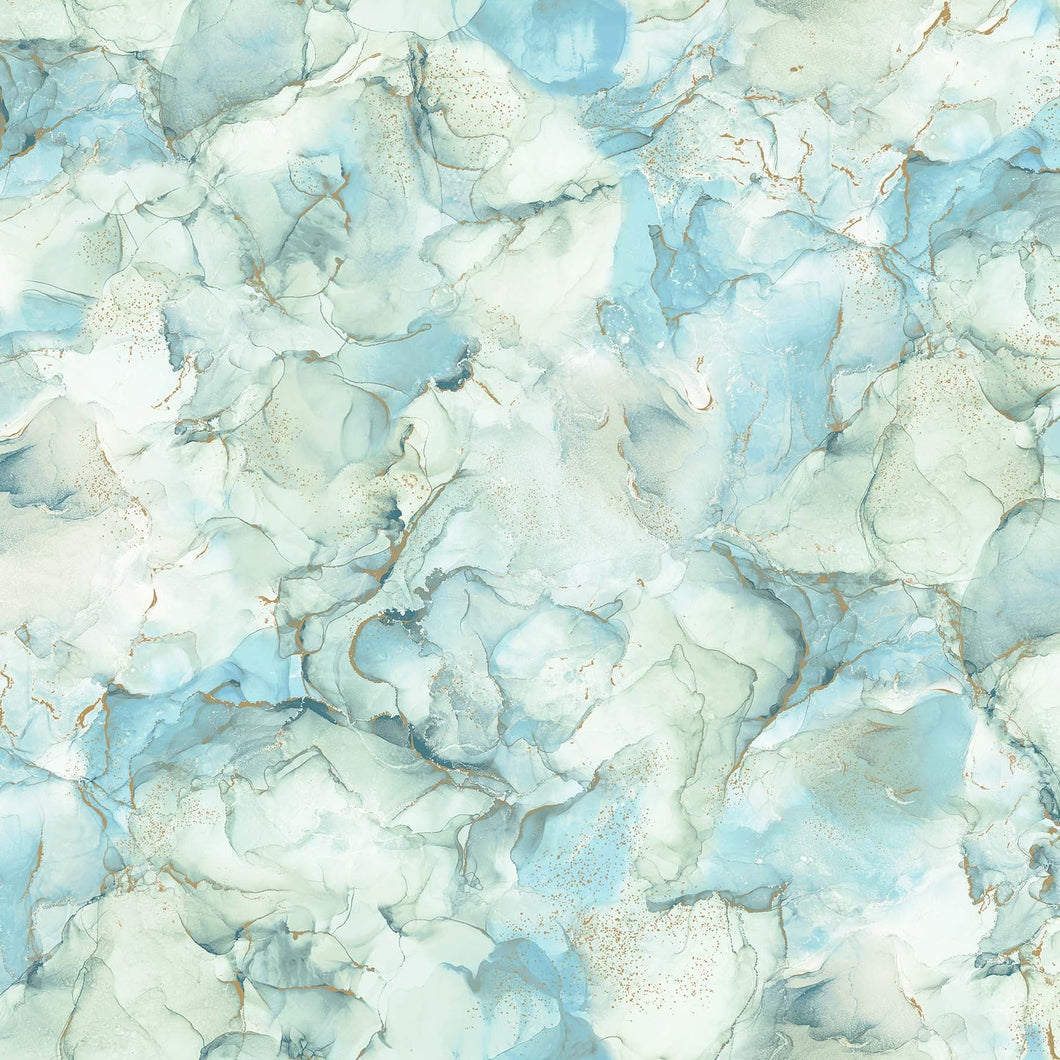 Midas Touch - Multi Texture - Sage/Blue - 50cm