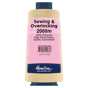 Overlocking Thread - 2000m - Natural