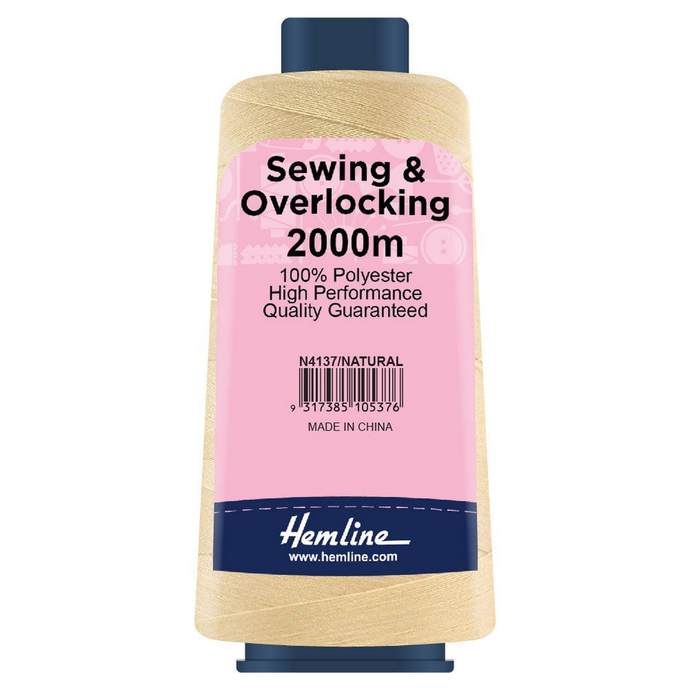 Overlocking Thread - 2000m - Natural