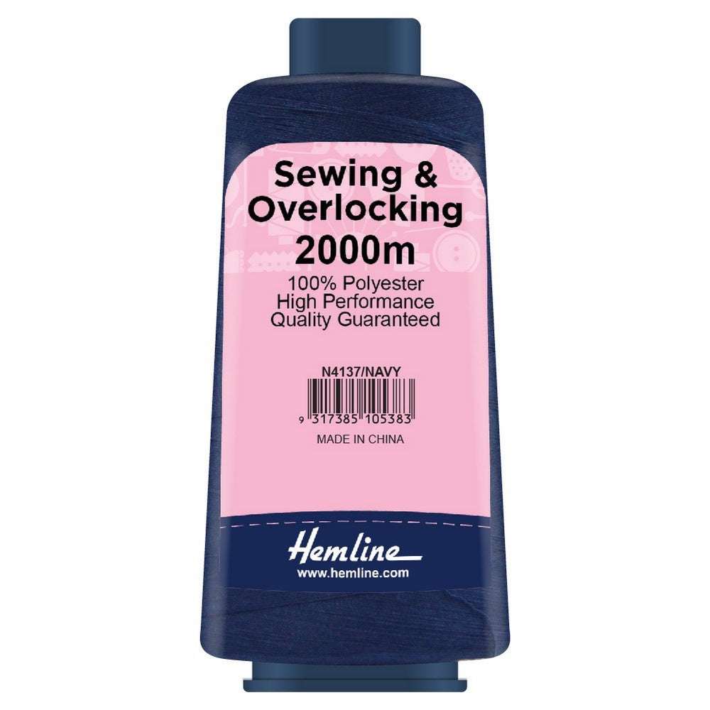 Overlocking Thread - 2000m - Navy