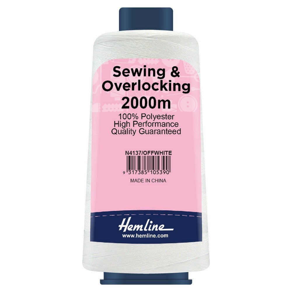 Overlocking Thread - 2000m - Off White