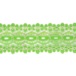 Eyelet Lace - 30mm Wide - Opal Green - 50cm